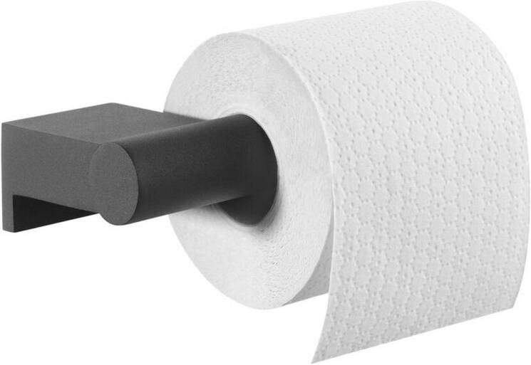 Tiger Bold toiletrolhouder zonder klep 16 8x8 5x4 2 cm zwart