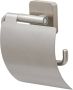 Tiger Onu toiletrolhouder met klep 13x12.6x4.2 cm geborsteld RVS - Thumbnail 1