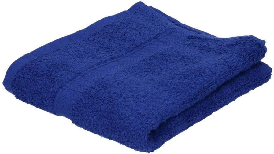Towelcity Badkamer douche handdoeken blauw 50 x 90 cm Badhanddoek