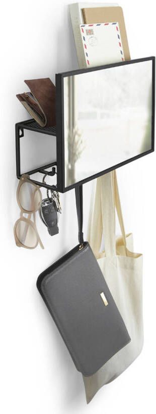 Umbra Design spiegel hal met 5 ophanghaken