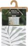 Urban Living Douchegordijn met ringen wit grijs Jungle print PVC 180 x 180 cm wasbaar Douchegordijnen - Thumbnail 1