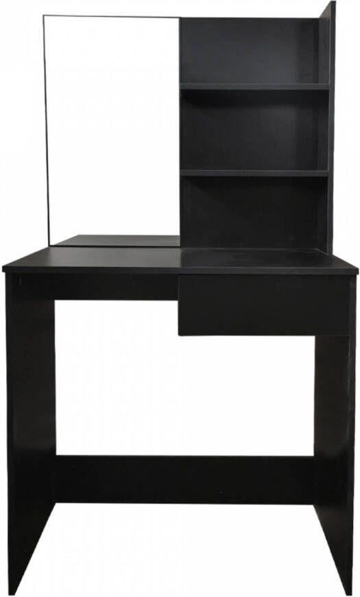 VDD Kaptafel make up visagie tafel toilettafel met spiegel zwart