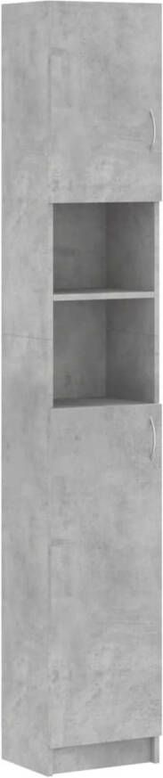 VidaXL Badkamerkast 32x25 5x190 cm spaanplaat betongrijs
