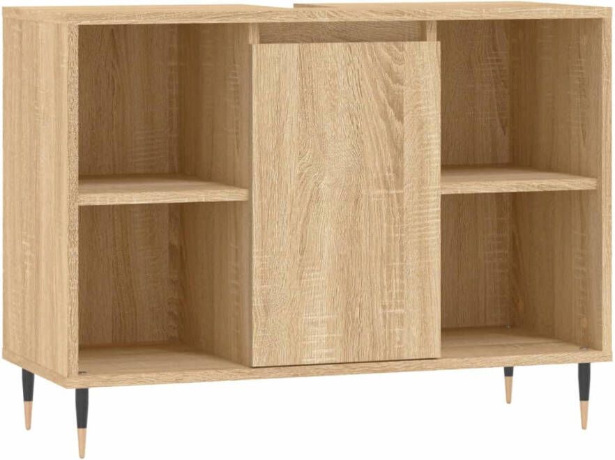 VidaXL Badkamerkast 80x33x60 cm bewerkt hout sonoma eikenkleurig