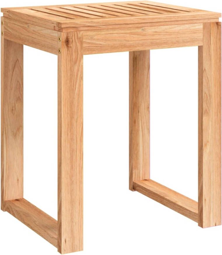 VidaXL Badkamerkruk 40x30x46 cm massief walnotenhout