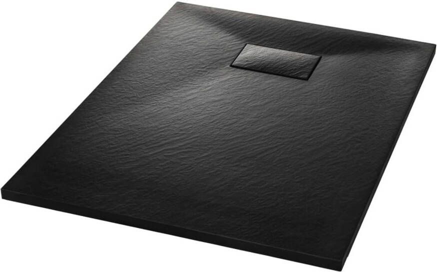 VidaXL Douchebak 100x70 cm SMC zwart