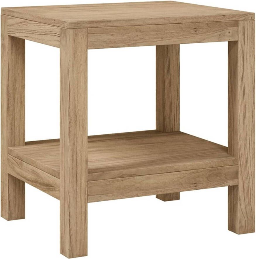 VidaXL Douchekrukje 45x35x45 cm massief teakhout