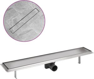 VidaXL Doucheputje Rechthoekig 730 X 140 Mm Roestvrij Staal