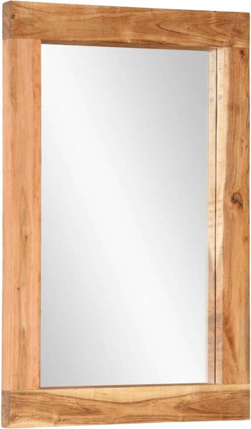 VidaXL Spiegel 70x50 cm massief acaciahout en glas