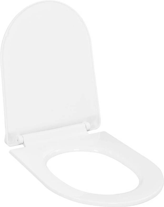 VidaXL Toiletbril soft-close met quick-release ontwerp wit