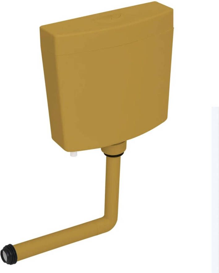 VidaXL Toiletstortbak met watertoevoer onderin 3 6 L currygeel
