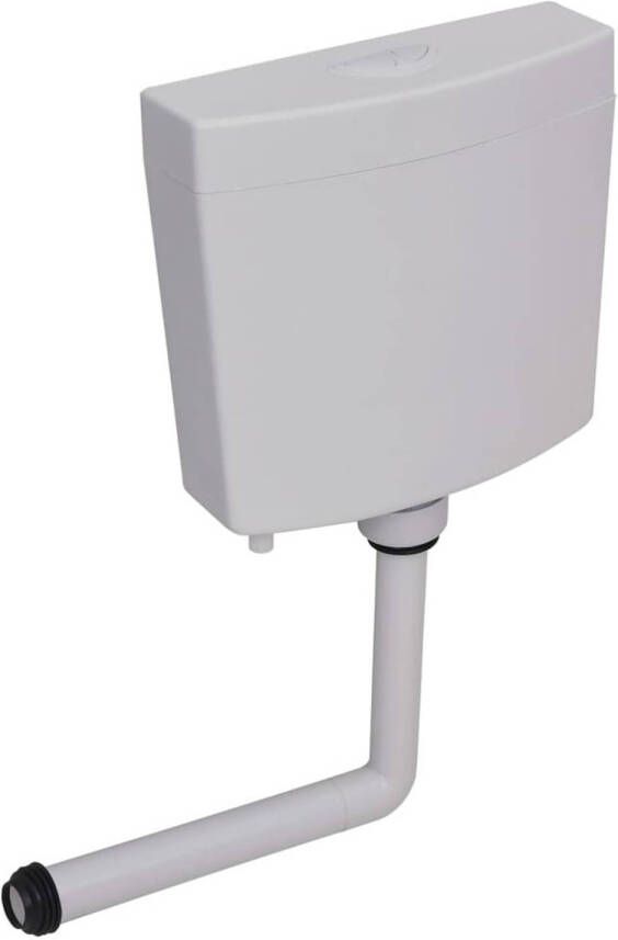 VidaXL Toiletstortbak met watertoevoer onderin 3 6 L grijs