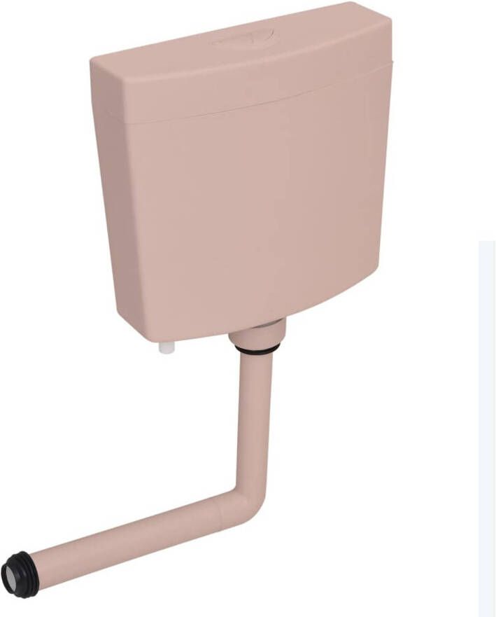 VidaXL Toiletstortbak met watertoevoer onderin 3 6 L zalmkleurig