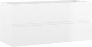 VidaXL Wastafelkast 100x38 5x45 cm spaanplaat hoogglans wit