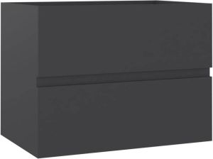 VidaXL Wastafelkast 60x38 5x45 cm spaanplaat grijs