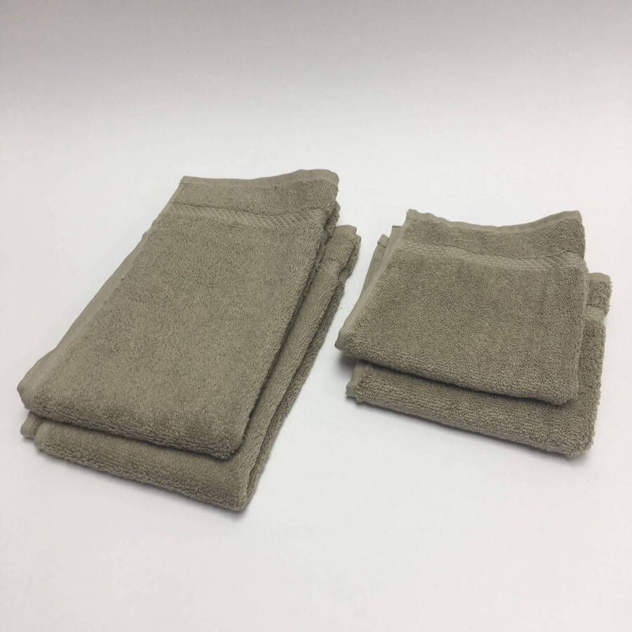 Villeroy & Boch Handdoeken set van 4 2 stuks 30x30cm & 2 stuks 30x50cm