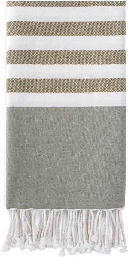 Walra Fouta Sunshade Happiness 100x180 100% Katoen Legergroen