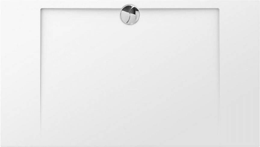 Allibert Slim douchebak 160x90cm rechthoek afvoer midden Wit 820886