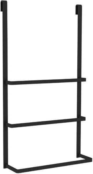 Allibert Handdoekhouder Loft-Game 38x11x70cm Hangend Mat Zwart