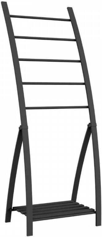 Allibert Handdoekhouder Loft-Game 55x42x154cm Staand Vijf Stangen Gelakt Mat Zwart