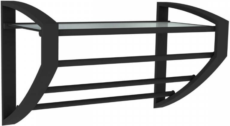 Allibert Handdoekhouder Loft-Game Hangend Drie Stangen Mat Zwart