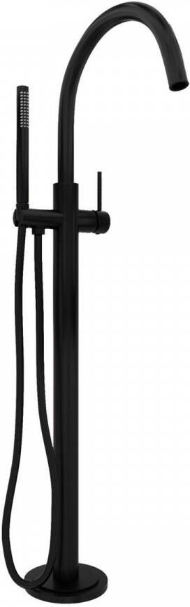 Brauer Black Edition Staande Badkraan handdouche staaf 1 stand -2 gladde knoppen PVD mat zwart 5-S-042-1 - Foto 3