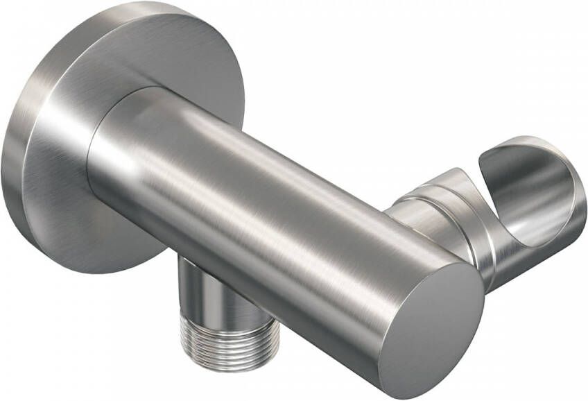 BRAUER Brushed Edition Wandhouder handdouchehouder geïntegreerde wateruitlaat PVD geborsteld RVS 5-NG-013