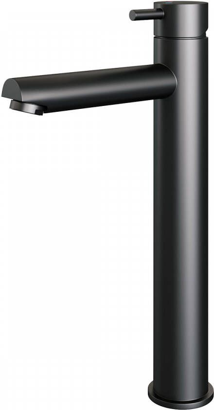 Brauer Wastafelkraan Black Edition HD5 Opbouw Hoog Mengkraan Rond Coldstart Mat Zwart 1 Greeps - Foto 2