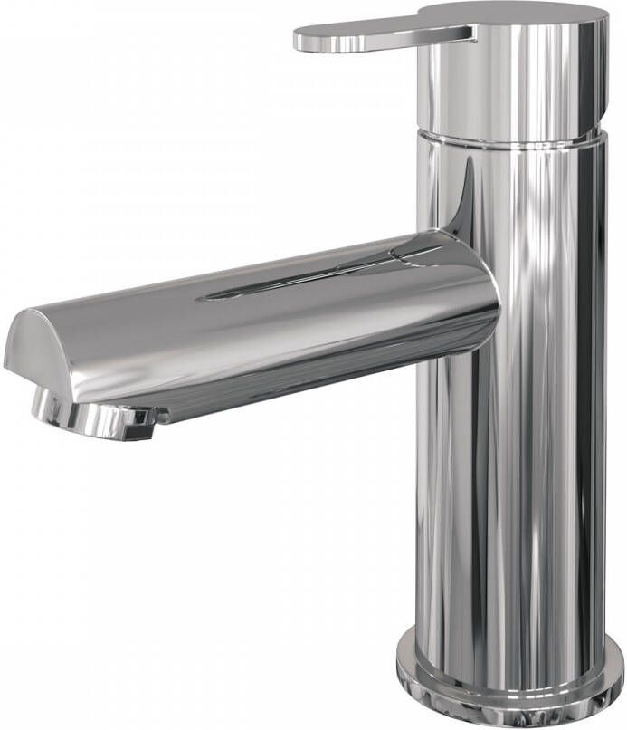 Brauer Wastafelkraan Chrome Edition HD4 Opbouw Laag Mengkraan Rond Coldstart Chroom 1 Greeps - Foto 2