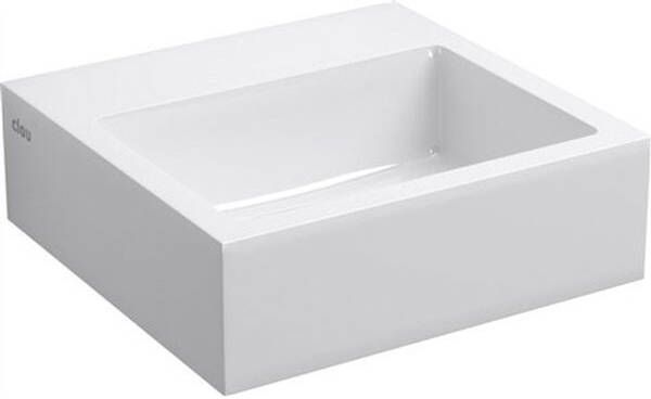Clou Flush Fontein 28x27x9cm voorbewerkt kraangat met afvoerplug glans wit CL 03.08011