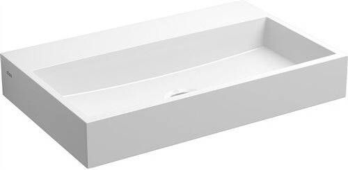 Clou Fontein Mini Wash Me 38x24x6cm Mirenaal Marmer Glans Wit (Met Voorbewerkt Kraangat)