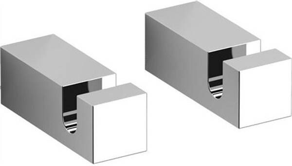 Clou Quadria handdoekhaak 1.4x1.4x4cm Chroom CL 09.01.119.29 - Foto 2