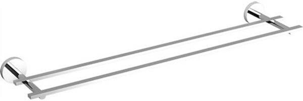 Clou Flat handdoekrek 60cm dubbel Chroom CL 09.02053 - Foto 3