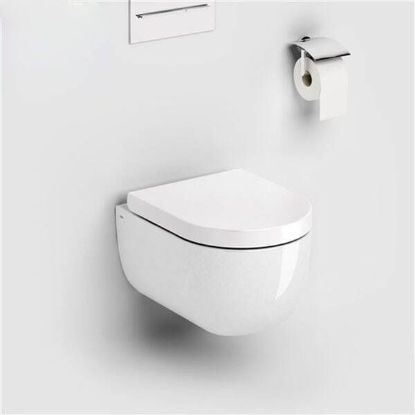 Clou Toiletpot Hangend Hammock 49x36.8x37.5cm Wandcloset Keramiek Diepspoel Glans Wit met Softclose Toiletbril - Foto 3