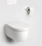 Clou Toiletpot Hangend Hammock 49x36.8x37.5cm Wandcloset Keramiek Diepspoel Mat Wit met Softclose Toiletbril - Thumbnail 3
