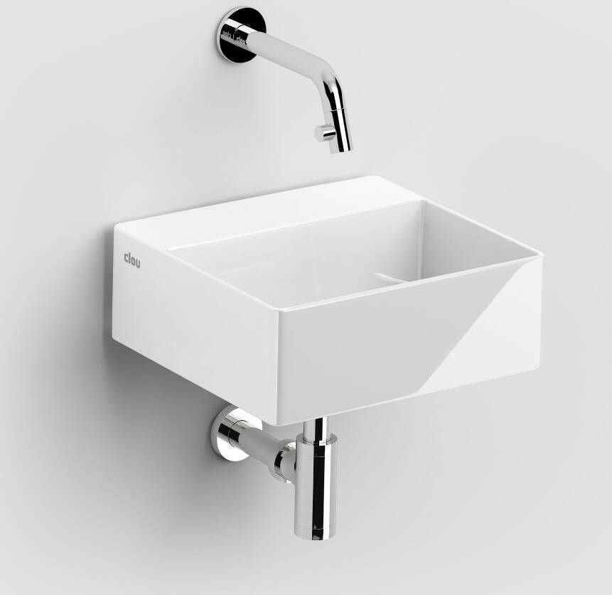 Clou Flush fontein 28x27cm inclusief plug met kraangat keramiek glanzend wit CL 03.03410.01 - Foto 2