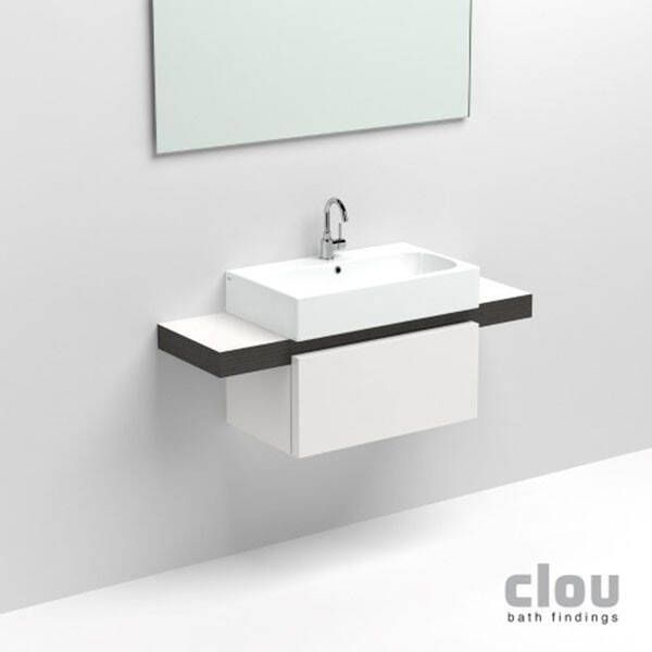Clou Planchet Match Me Melamine Zwart en Wit Incl. Bevestigingsmateriaal