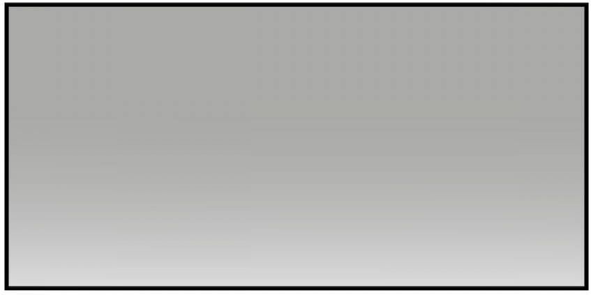 Diamond Line Badkamerspiegel Riva 120x60 Zwart Aluminium Lijst