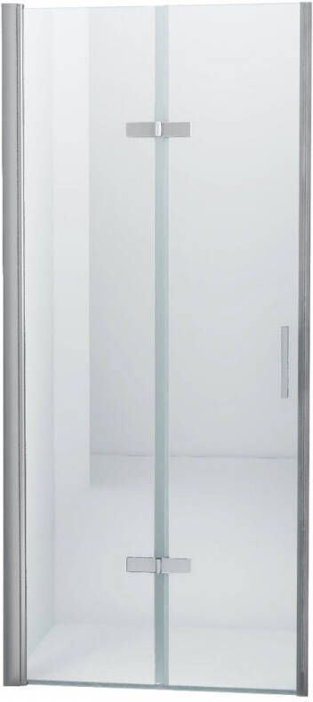 Diamond Line Douchedeur Miami Nisdeur Vouwdeur 90x202cm Antikalk Helder Glas Chroom Profiel 8mm Veiligheidsglas