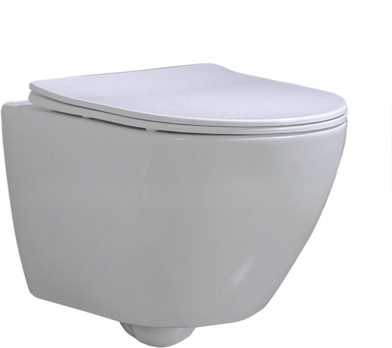 Diamond Line Wandcloset Hangend toilet Shorty Flatline Inbouwtoilet Rimless WC Pot