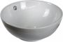 Diamond Line Waskom Opbouw Levi Rond 38x38x15cm Wit - Thumbnail 2