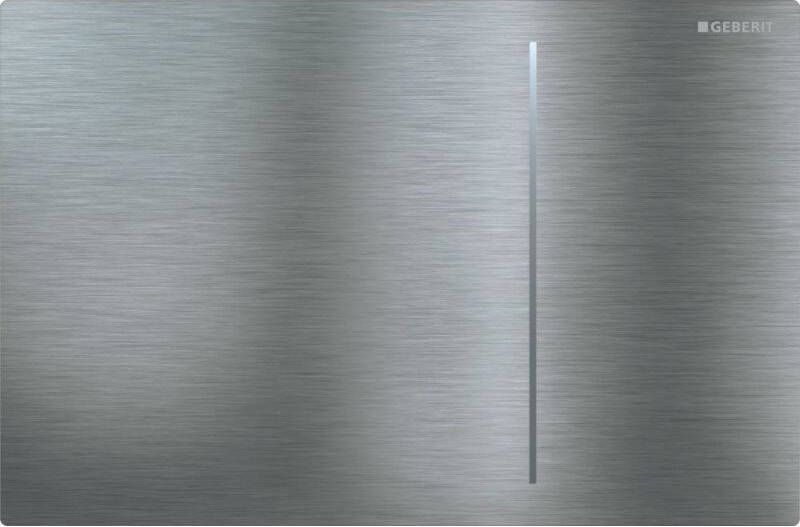 Geberit Sigma70 bedieningplaat 2-toets spoeling frontbediening voor toilet 24x15.8cm rvs 115620FW1