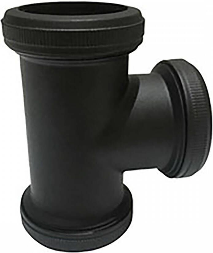 Riko Unimatch buisverbinder T-stuk voor vloerbuis 32 mm zwart mat - Foto 2