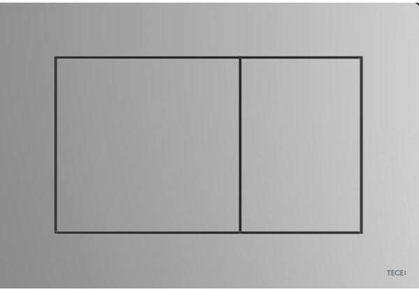 TECE now bedieningsplaat voor duospoeling 22 x 15 x 0 5 cm mat chroom