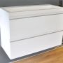 Wiesbaden Badkamermeubel Onderkast Luxa Hangend 80x50x35cm MDF Hoogglans Wit Softclose Greeploos - Thumbnail 3