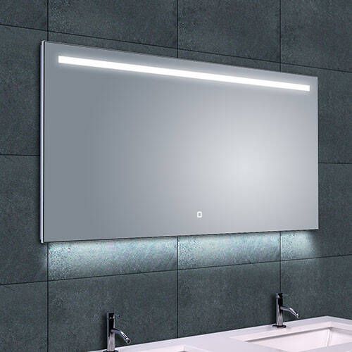 Wiesbaden Badkamerspiegel Ambi one | 120x60 cm | Rechthoekig | Directe en indirecte LED verlichting | Touch button | Met verwarming - Foto 6
