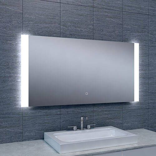 Wiesbaden Badkamerspiegel Sunny | 120x60 cm | Rechthoekig | Directe en indirecte LED verlichting | Touch button | Met verwarming - Foto 5