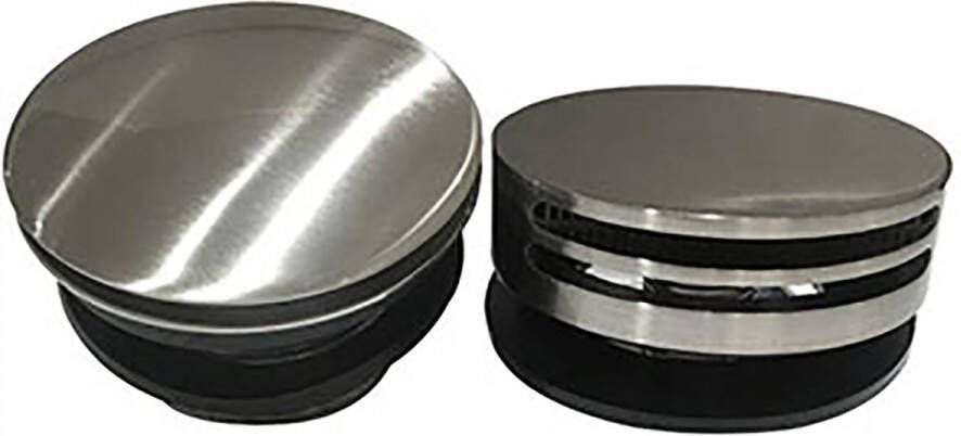 Wiesbaden Badafvoer Caral | Knop Plug | Excl.Waste voor badplug overloop combinatie | Chroom - Foto 2