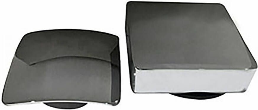 Wiesbaden Basic knop en waste voor bad overloop combinatie met vulfunctie vierkant chroom - Foto 2