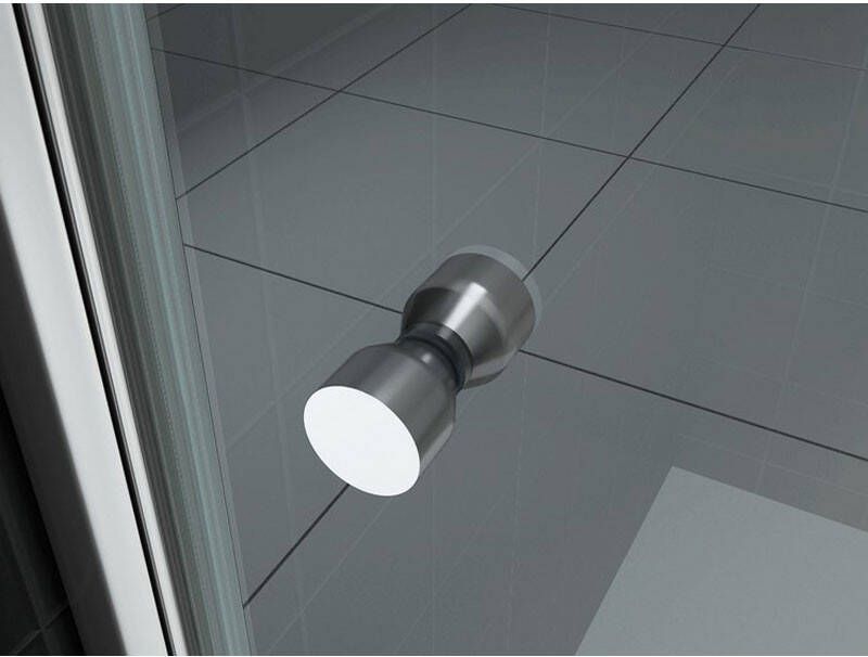 Wiesbaden losse knoppenset type 1 tbv douchedeur 3 x 3 cm chroom - Foto 2